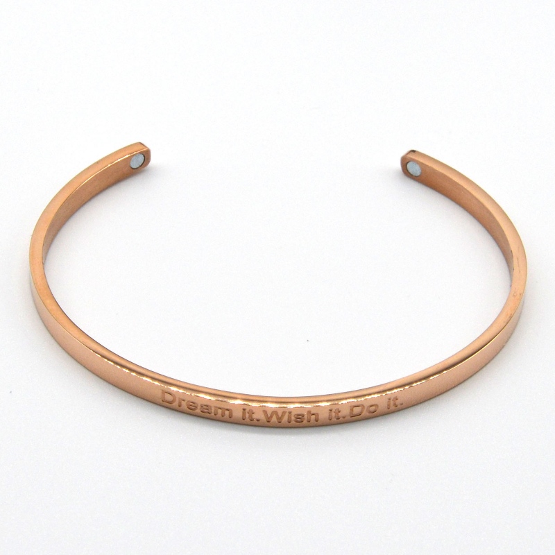 Rozsdamentes acéllevél Bracelet rfbbg013