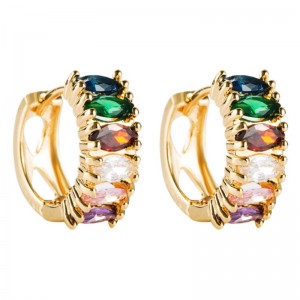 Az európai és az amerikai határon átnyúló kereskedelmi trend fülbevalók fülbevalók a hölgyeké a mikrocirkon egyszerű szélfülbevalók gyári nagykereskedelme